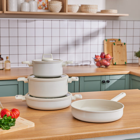 Karaca Swiss Crystal Ceramica Valenti - Batterie de cuisine 7 pièces Karaca Swiss Crystal Ceramica Valenti - Batterie de cuisine 7 pièces