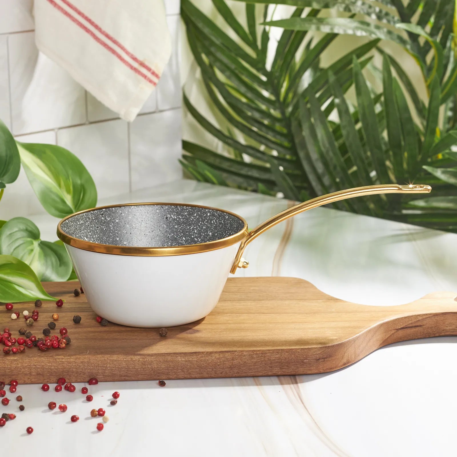 Récipient à sauce évasé Karaca Troy, 14 cm, blanc