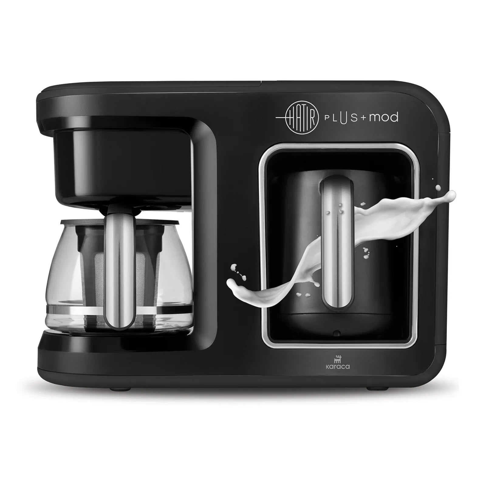 Karaca Hatır Roast Machine à Café Turc Anthracite – 5 Tasses, Mousse Abondante, 535W, Alerte Son & Lumière, Nettoyage Facile