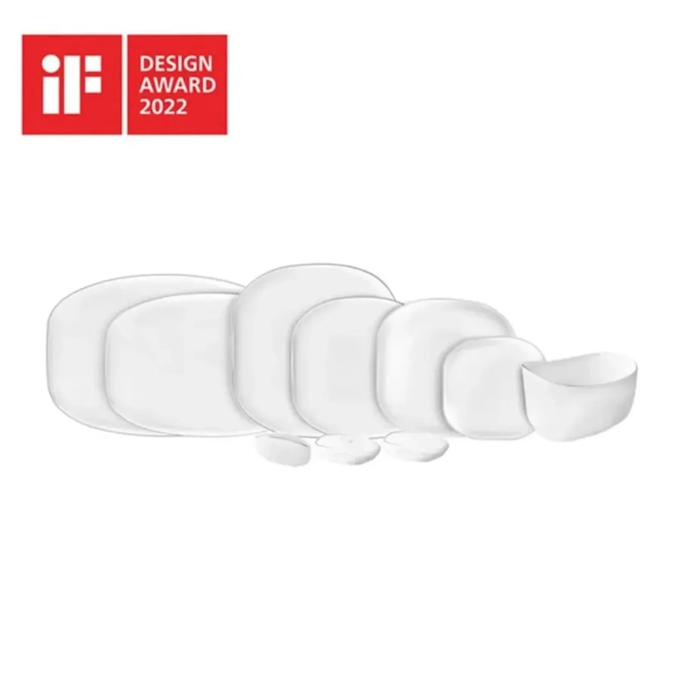 Service à Vaisselle 16 Pièces Oslo Pour 4 Personnes - Porcelaine Blanche Élégante Gibson Home