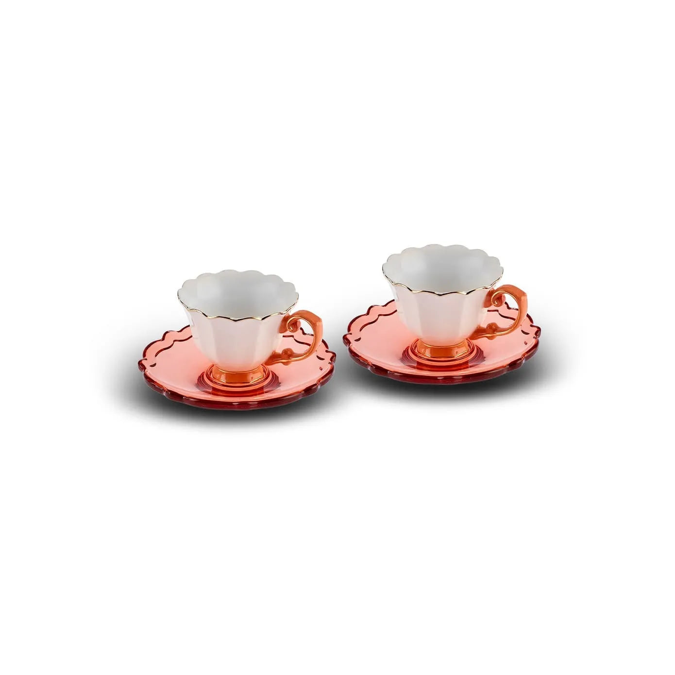 Coffret de tasses à expresso/moka Autumn en porcelaine pour 6 p