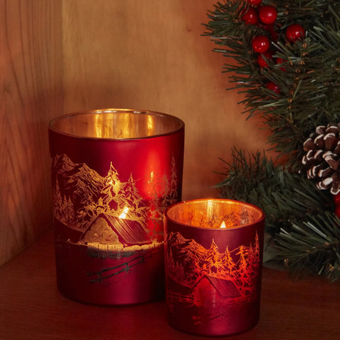 Bougeoir Karaca Home Noël Helena en verre, rouge,10x12,5 cm Bougeoir Karaca Home Noël Helena en verre, rouge,10x12,5 cm