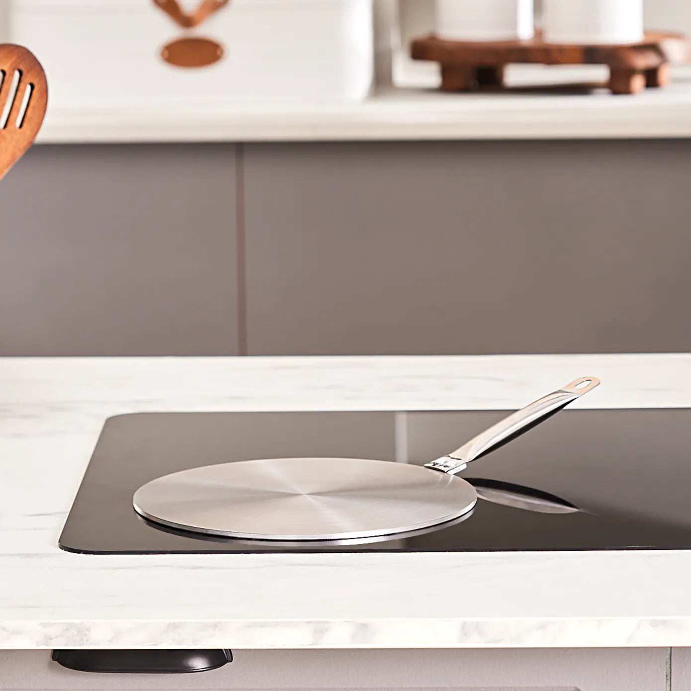 EJ.life Diffuseur De Chaleur En Acier Inoxydable Plaque De Diffuseur De Chaleur Plaque à