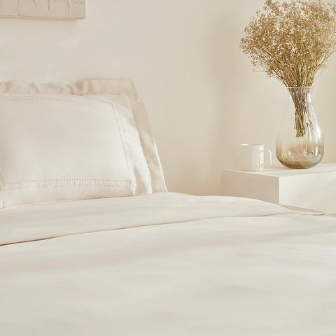 Karaca Home White Collection Felves Housse de Couette 100% Coton Double Beige