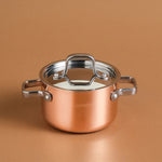 Karaca Powersteel 3Ply 316+ Mini Casserole en Acier Inoxydable, 10 cm, Cuivre
