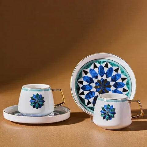 Karaca Roman Ensemble De 2 Tasses À Café Pour 2 Personnes, 90 Ml