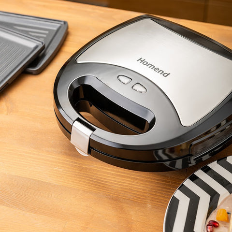 Homend Toastbuster 1322H Grille-pain Sandwich Noir