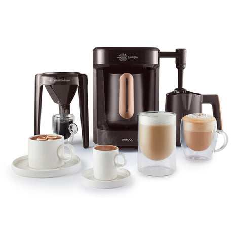 Karaca Hatır Barista Machine à café latte et turc Walnut Brown
