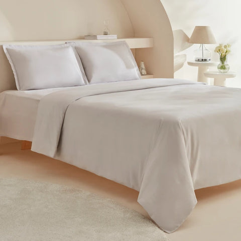 Karaca Home White Collection Lavin 100% Coton Set de Literie Double Pierre