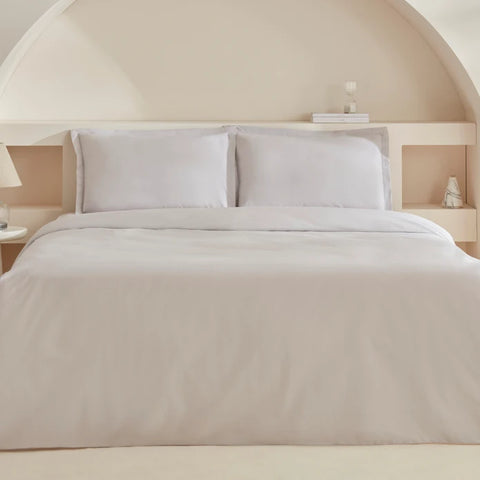 Karaca Home White Collection Lavin 100% Coton Set de Literie Double Pierre