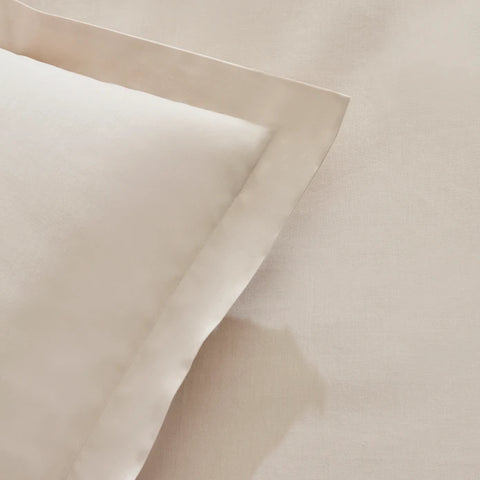 Karaca Home White Collection Lavin Ensemble de Housse de Couette 100% Coton Double Taille Beige