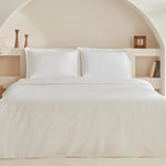 Karaca Home White Collection Lavin Parure de Lit Double 100% Coton Blanc