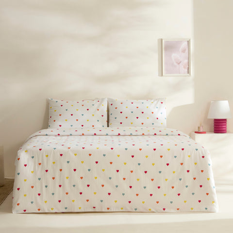 Sarah Anderson Amour, Ensemble de Housse de Couette, Double, Multi