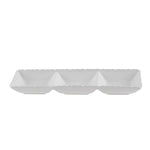 Coupelle Karaca Ivy à 3 emplacements pour gâteaux apéritifs, 30 cm