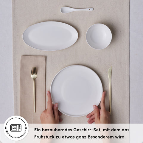 Karaca Forever Bone Fika 22 pièces Service à Petit Déjeuner