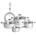 Set de casseroles en acier Jumbo Stella – 8 pièces