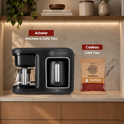 Machine à café Karaca Hatır Plus Mod 5 en 1 Essential, noir et chrome