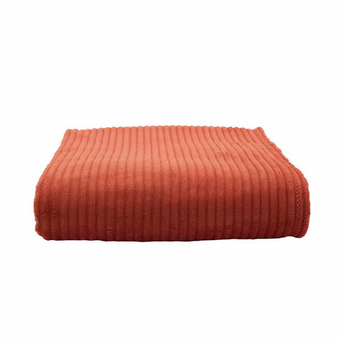 Karaca Home Joena Couverture Simple Terracotta