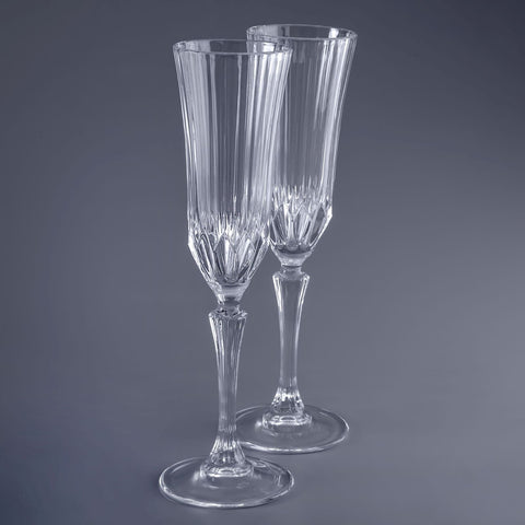 RCR Adagio Set de 6 flûtes à champagne 180 ml