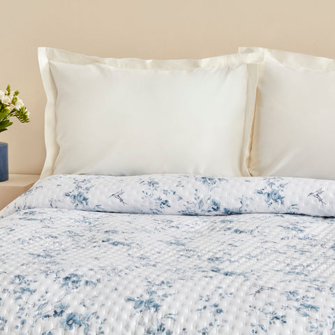 Sarah Anderson Marisa, Couvre-Lit Double Bleu