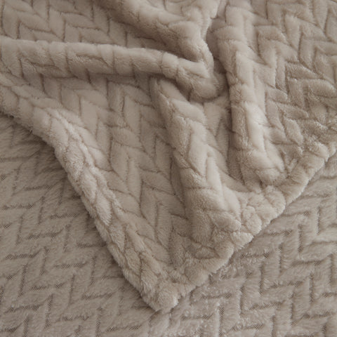 Karaca Leaves, Couverture, Double, Grise