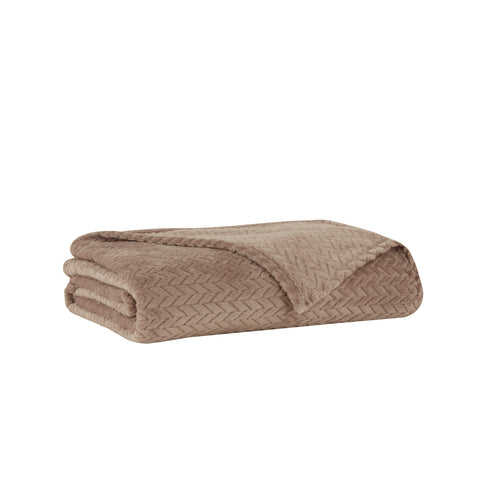 Karaca Leaves, Couverture, 130x150cm, Gris