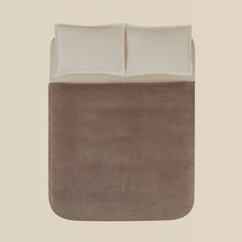 Karaca Leaves, Couverture, 200x220cm, Gris Pierre