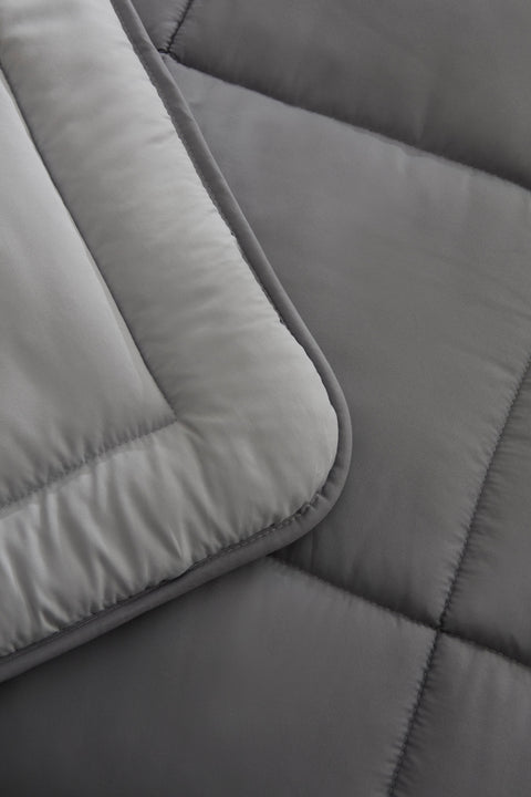 Karaca Double Face Couverture Anthracite-Gris 155x220