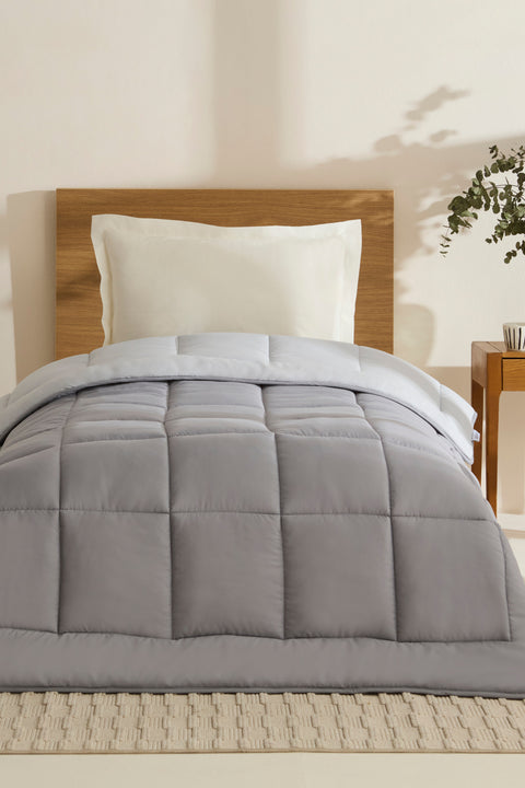 Karaca Double Face Couverture Anthracite-Gris 155x220