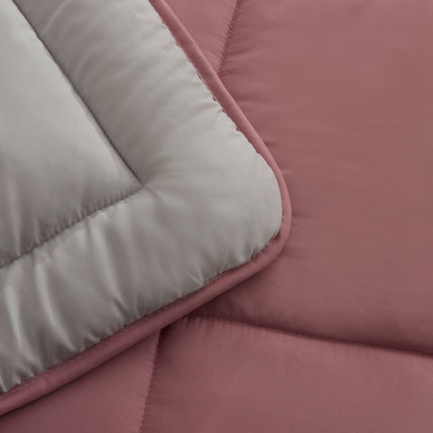 Karaca Double Face Couette Pudra - Gris clair 155X220
