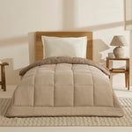 Karaca Double Face Couverture Beige-Mocha 155x220