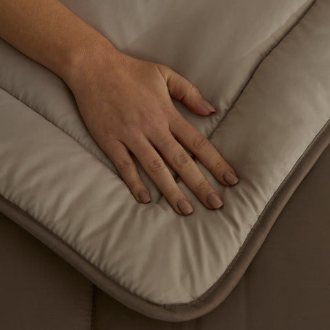 Karaca Double Face Couette Beige-Mocha 200X200