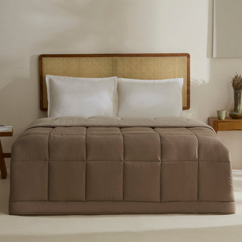 Karaca Double Face Couette Beige-Mocha 200X200