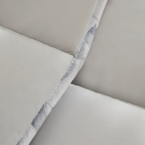 Karaca Leaf Gris Ensemble Couette Simple 135x200 + 50x70