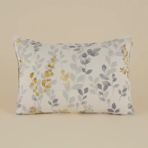 Karaca Leaf Gris – Ensemble Couette Double 200x200 + 2x50x70