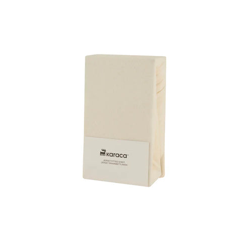 Housse de matelas Jersey Karaca Home, 120x200+30 cm, Crème