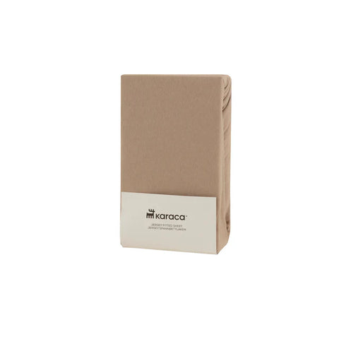 Housse de matelas Jerseystretch Karaca Home, 120x200+30 cm, Beige