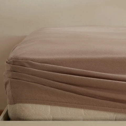 Housse de matelas Jersey Karaca Home, 100x200+30 cm, Beige