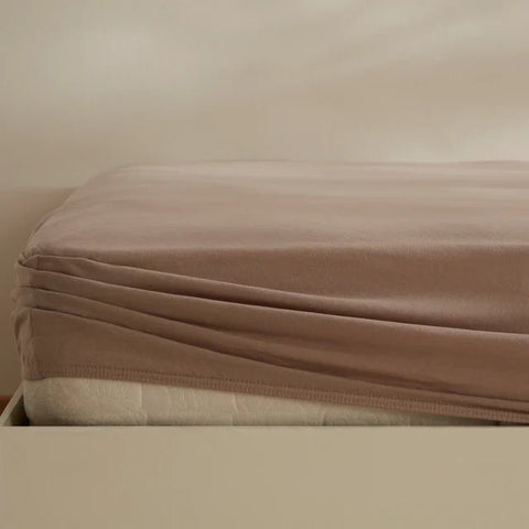Housse de matelas Jerseystretch Karaca Home, 120x200+30 cm, Beige