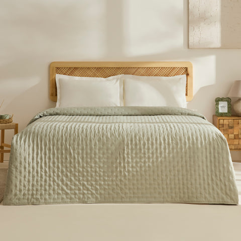 Breezy, Couvre-lit, Double, Vert