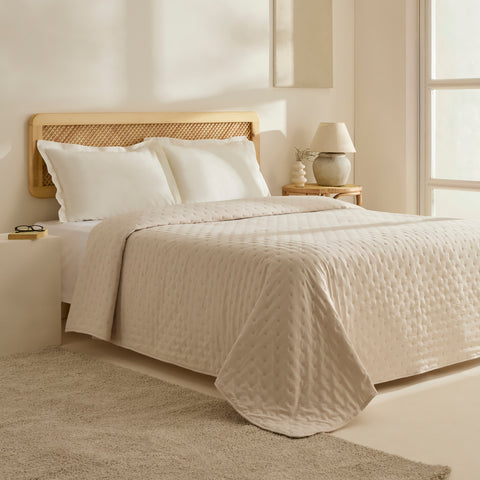 Breezy, Couvre-lit, Beige