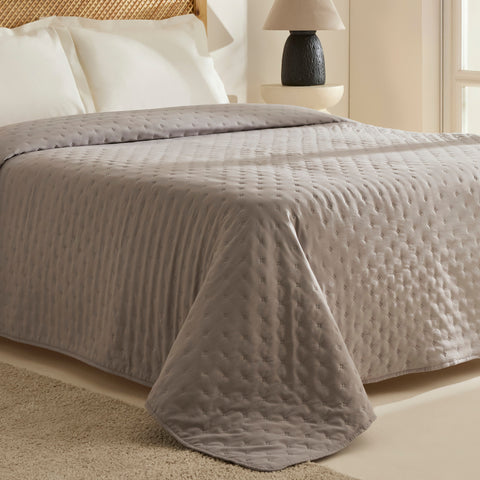 Breezy, Couvre-lit, Double, Gris