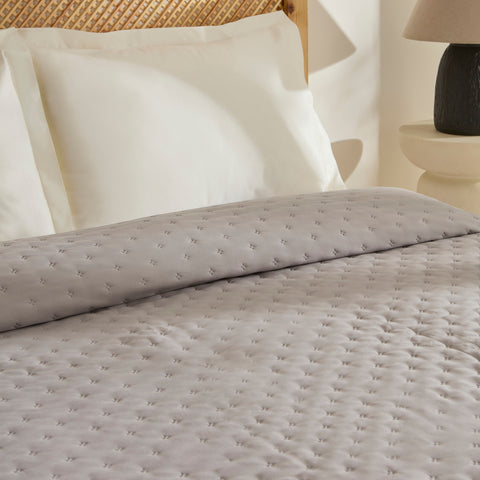 Breezy, Couvre-lit, Double, Gris