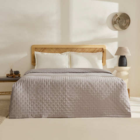 Breezy, Couvre-lit, Double, Gris