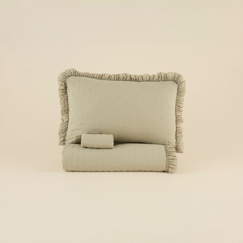 Fiona, Set de Couvre-lit, Double, Vert Sauge