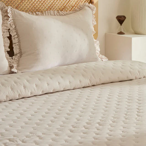 Karaca Home Fiona Ensemble Couvre-lit, Double, Beige