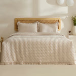 Karaca Home Fiona Ensemble Couvre-lit, Double, Beige