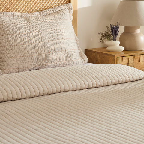 Manon, Set de Couvre-lit, Double, Beige