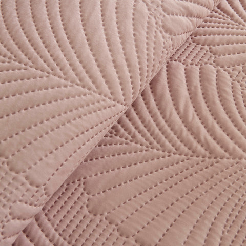 Leaf, Set de Couvre-lit, Double, Rose Poudré