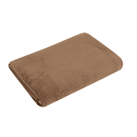 Karaca Chloe Couvre-Lit, 2 Personnes, Marron